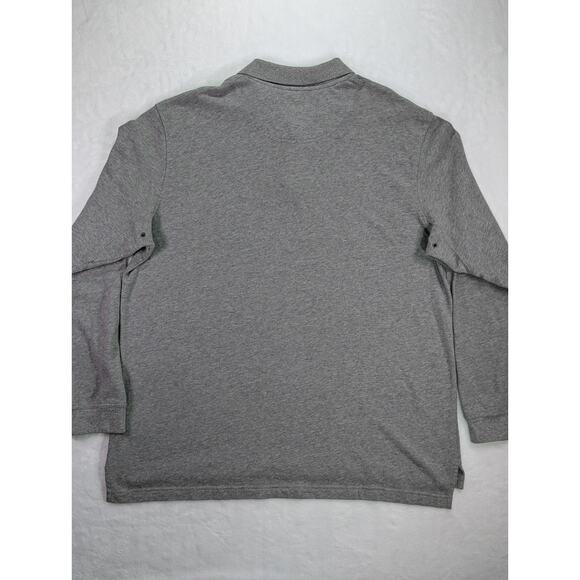 Timberland XL Gray Weathergear Long Sleeve Polo 100% Cotton - Picture 8 of 11